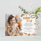 Ontbijt Brunch Verjaardag Foto Bedankkaart (Staand voorkant)