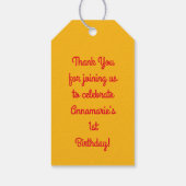 Ontbijt Brunch Verjaardagsfeest Cadeaulabel (Achterkant)