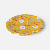 Ontbijt Brunch Verjaardagsfeest Kinder Schattige Papieren Bordje (Gekanteld)