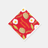 Ontbijt Brunch Verjaardagsfeest Kinder Schattige Servet (Hoek)