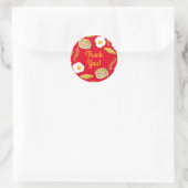 Ontbijt Brunch Verjaardagsfeest Ronde Sticker (Tas)