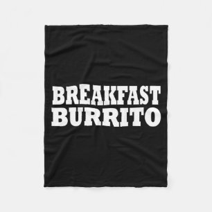 Ontbijt Burrito Eten Halloween Kostuum Feest Fleece Deken
