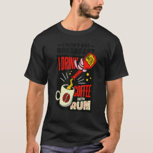 Ontbijt citaat Koffie Nightdress Sleep T-shirt
