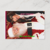 Ontbijt de Kerstman Visitekaartje (Achterkant)