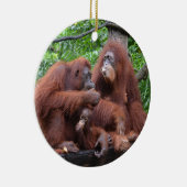 Ontbijt de Orangutans Singapore Zoo Keramisch Ornament (Rechts)