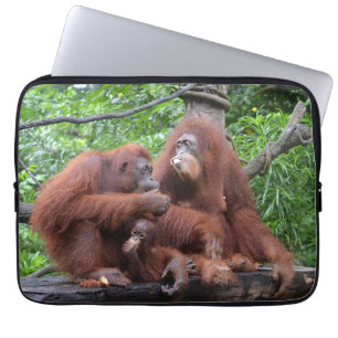 Ontbijt de Orangutans Singapore Zoo Laptop Sleeve