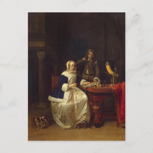 Ontbijt door Gabriel Metsu Briefkaart (Voorkant)