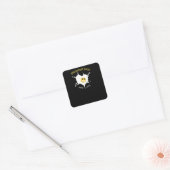 Ontbijt eerst vierkante sticker (Envelop)