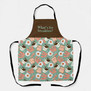 Ontbijt Eieren Bacon Toast Koffie Schort