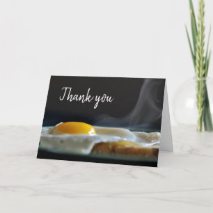 Ontbijt en bedrijf bedankkaart