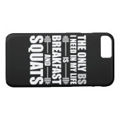 Ontbijt en Squats - Bodybuilding Workout Case-Mate iPhone Case (Achterkant (Horizontaal))
