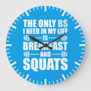 Ontbijt en Squats - Bodybuilding Workout Grote Klok