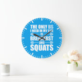 Ontbijt en Squats - Bodybuilding Workout Grote Klok (Huis)