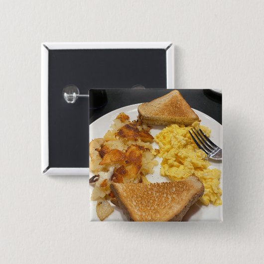 Ontbijt Foto Button (Voorkant /achterkant)