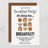 Ontbijt Het Is Tijd Voor Het Ontbijt Kaart (Voorkant / Achterkant)