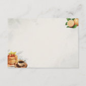 Ontbijt in Bed Basic Blank Recept Kaart (Voorkant)