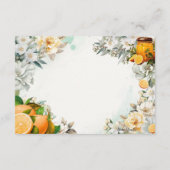 Ontbijt in Bed Blank Recept Kaart (Achterkant)