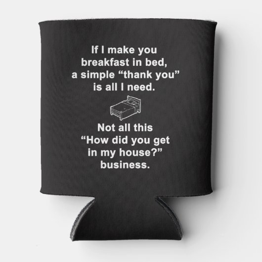 Ontbijt in bed blikjeskoeler (Voorkant)