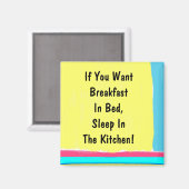 Ontbijt in bed magneet (Voorkant / Achterkant)