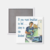 Ontbijt in Bed Magnet (Voorkant / Achterkant)