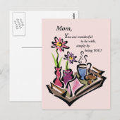 Ontbijt in Bed Mam Briefkaart (Voorkant / Achterkant)