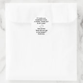 Ontbijt in bed ronde sticker (Tas)