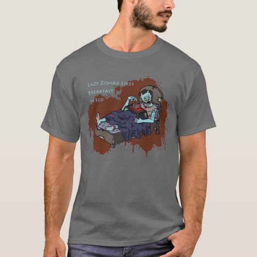 Ontbijt in Bed Zombie T-shirt (Voorkant)