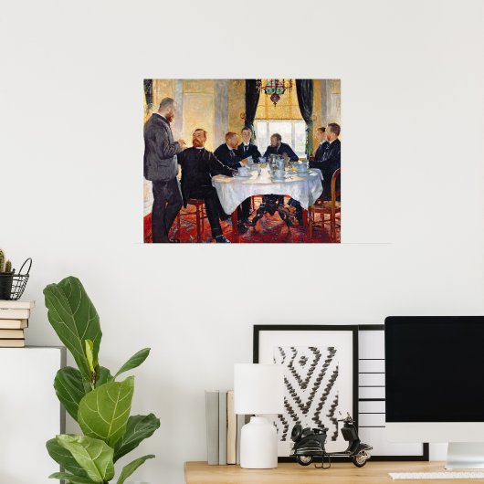 Ontbijt in Blankenberghe Poster (Thuiskantoor)