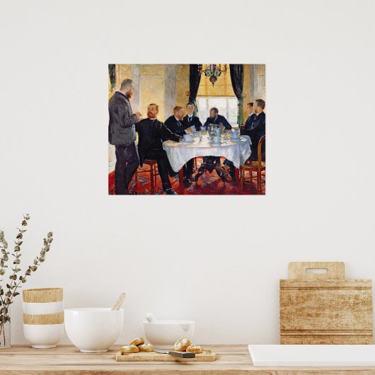 Ontbijt in Blankenberghe Poster (Keuken)