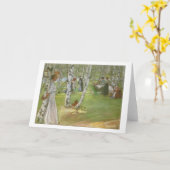 Ontbijt in de buitenlucht door Carl Larsson Kaart (Gele Bloem)