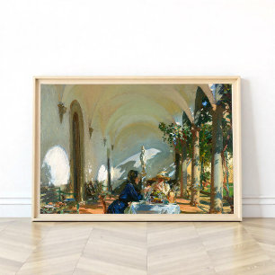Ontbijt in de Loggia, Sargent 1910  Poster