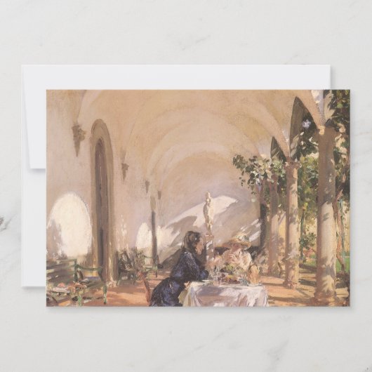 Ontbijt in de Loggia van John Singer Sargent (Voorkant)