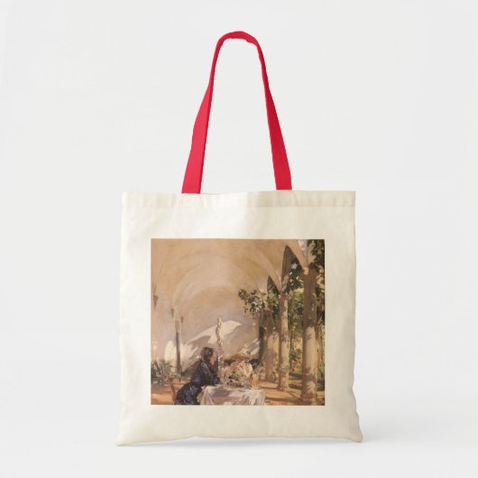Ontbijt in de Loggia van John Singer Sargent Tote Bag (Voorkant)