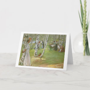 Ontbijt in de open lucht van Carl Larsson Kaart