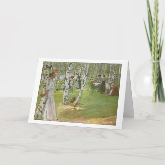 Ontbijt in de open lucht van Carl Larsson Kaart (Voorkant)
