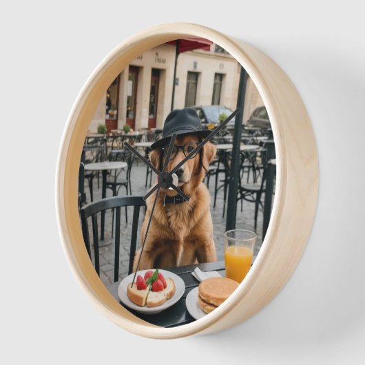 Ontbijt in een café in Parijs (Hoek)