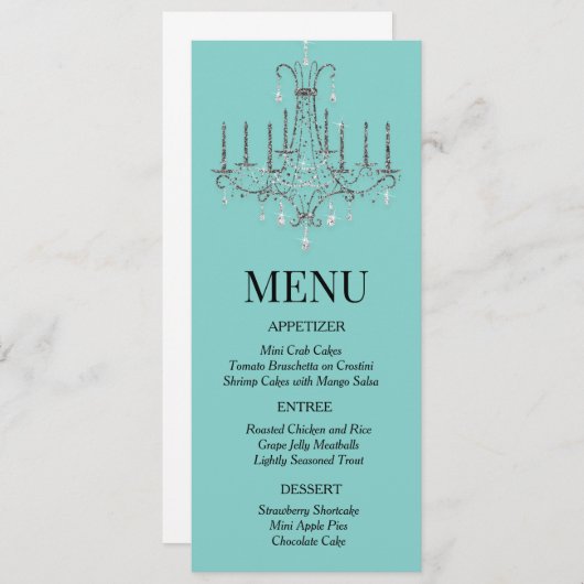 Ontbijt in het menu Luhandelier (Voorkant / Achterkant)