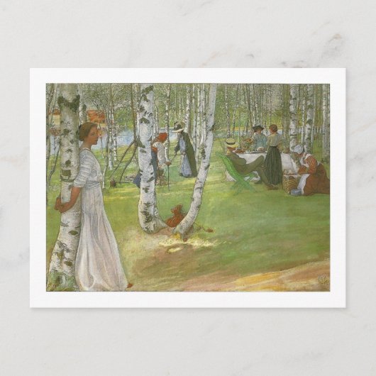 Ontbijt in het Open door Carl Larsson Briefkaart (Voorkant)