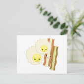 ontbijt in kawaii briefkaart (Staand voorkant)