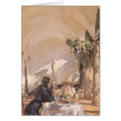 Ontbijt in Loggia door John Singer Sargent (Voorkant)
