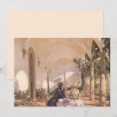 Ontbijt in Loggia door John Singer Sargent (Voorkant / Achterkant)