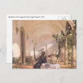 Ontbijt in Loggia door John Singer Sargent Briefkaart (Voorkant / Achterkant)
