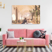 Ontbijt in Loggia door John Singer Sargent Canvas Afdruk (Insitu (Woonkamer))
