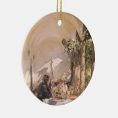 Ontbijt in Loggia door John Singer Sargent Keramisch Ornament (Rechts)