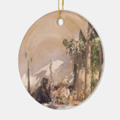 Ontbijt in Loggia door John Singer Sargent Keramisch Ornament (Links)