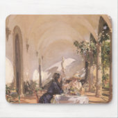 Ontbijt in Loggia door John Singer Sargent Muismat (Voorkant)