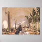 Ontbijt in Loggia door John Singer Sargent Poster (Voorkant)