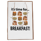 Ontbijt is tijd voor ontbijt medium cadeauzakje (Voorkant)