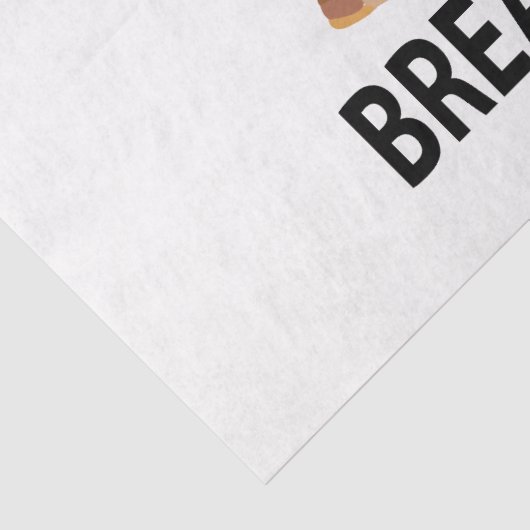 Ontbijt is tijd voor ontbijt tissuepapier (Detail)