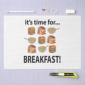 Ontbijt is tijd voor ontbijt tissuepapier (Craft)